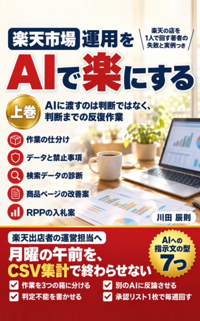 楽天市場運用をAIで楽にする 上巻 の表紙