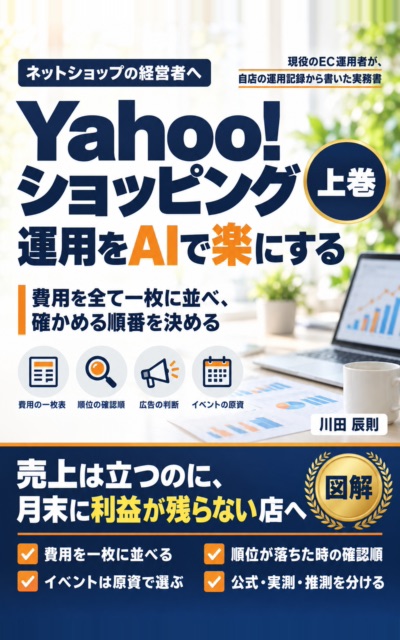 Yahoo!ショッピング運用をAIで楽にする 上巻 の表紙